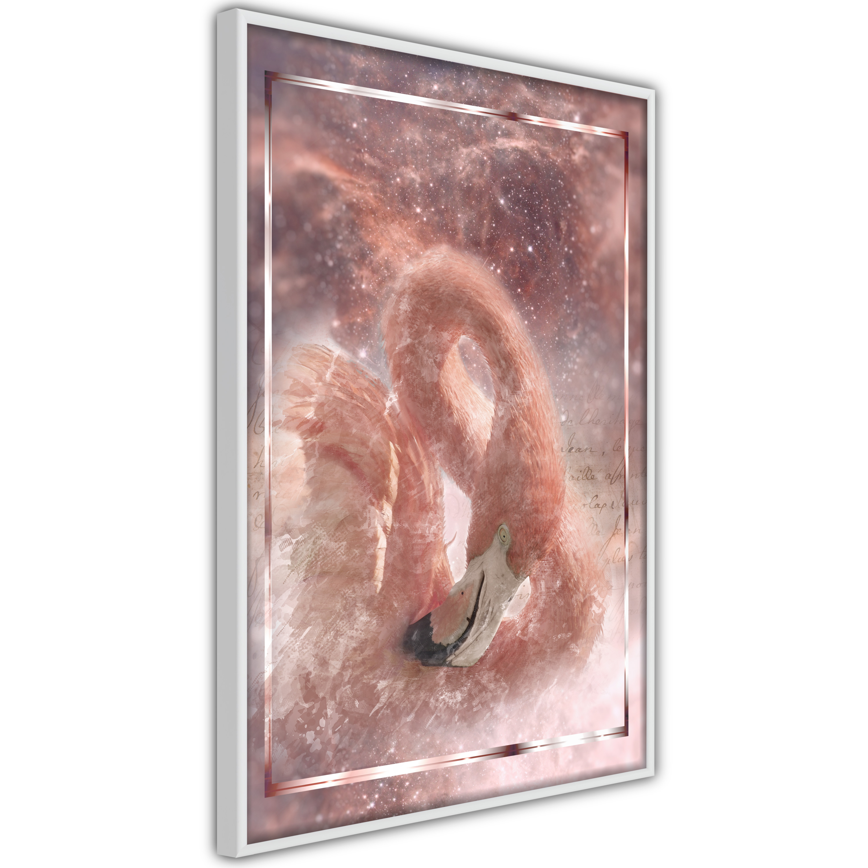 Poster Artgeist Affisch Space Flamingo