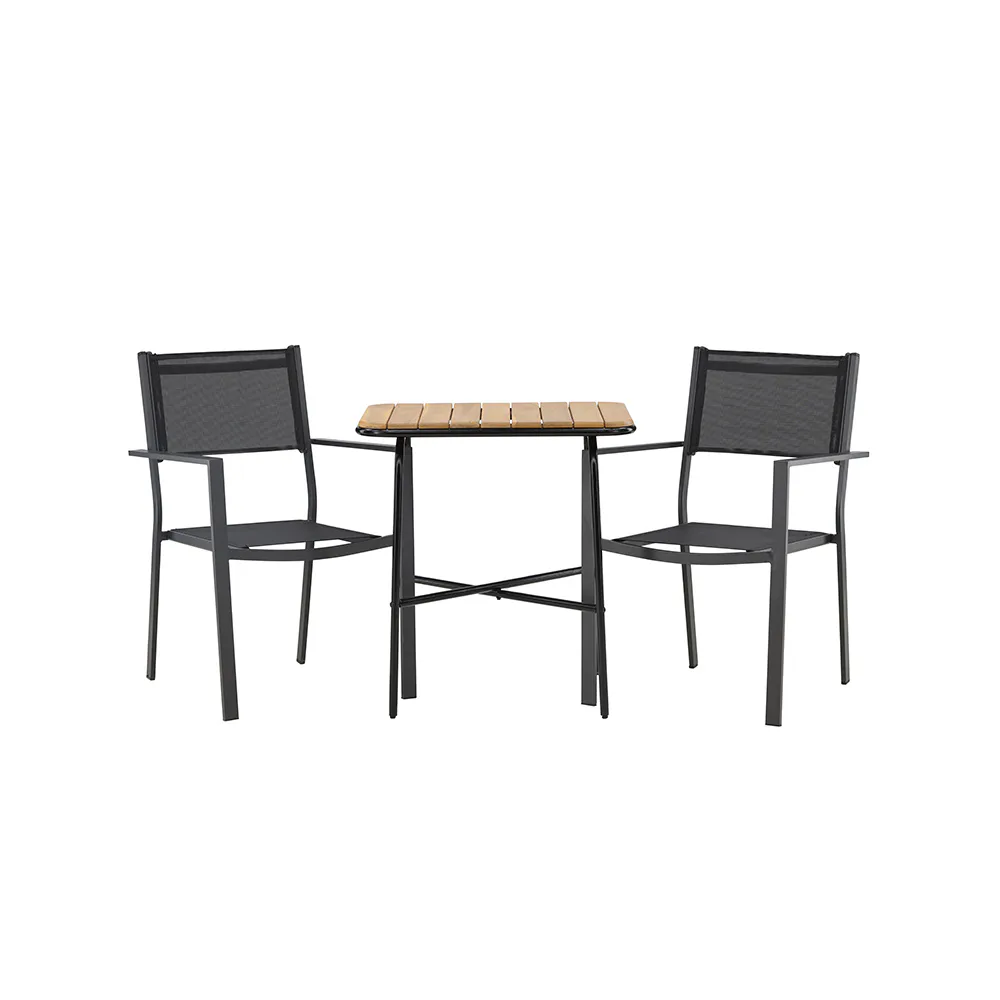 Cafégrupp Venture Home Holmbeck Bord med 2 Copacabana Stolar