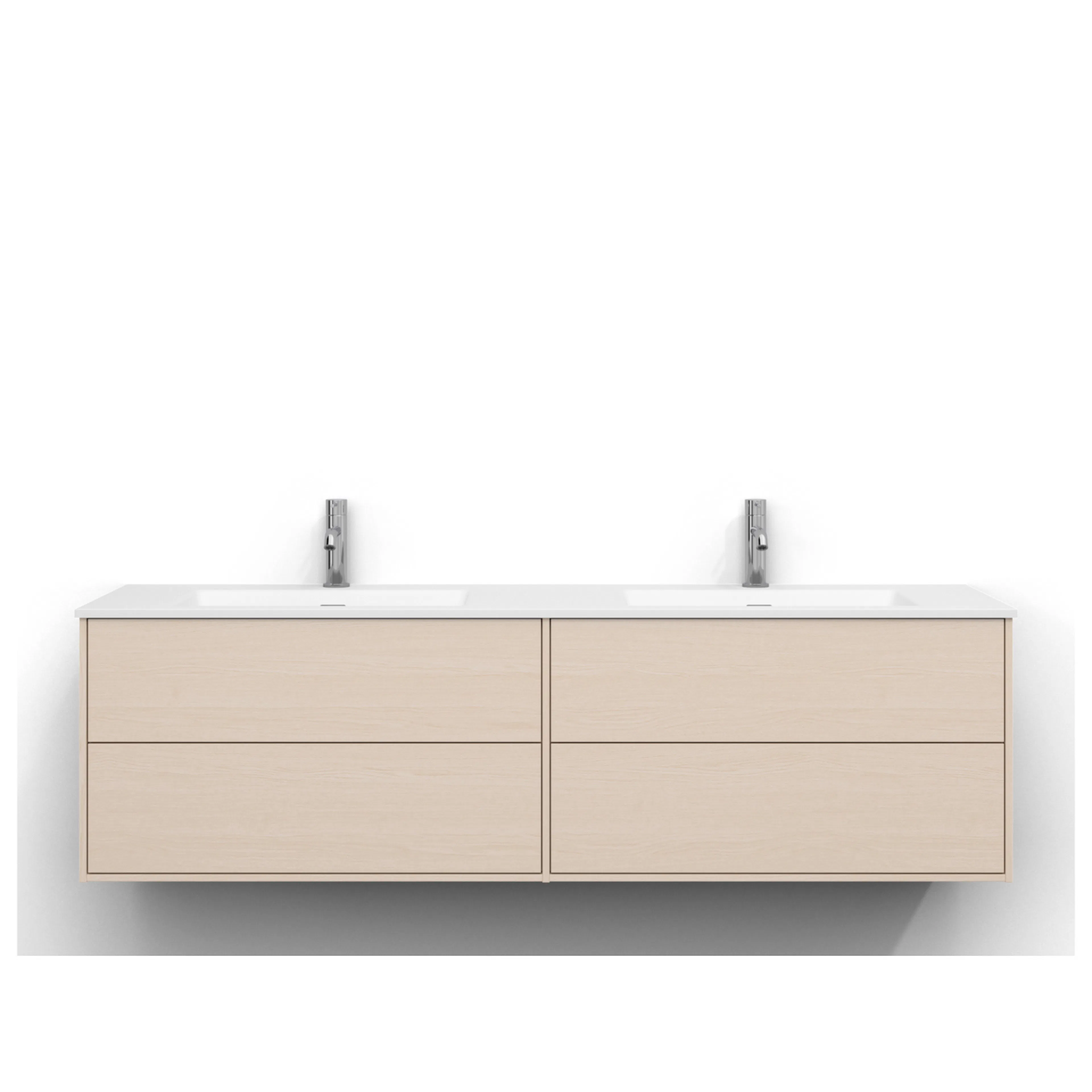 Tvättställsskåp Svedbergs Epos 160x45 med 2+2 Lådor