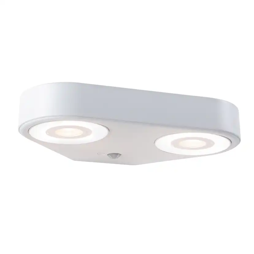 Fasadbelysning LED Paulmann Silma Dubbel med Skymningsstyrd rörelsedetektor IP44 230V