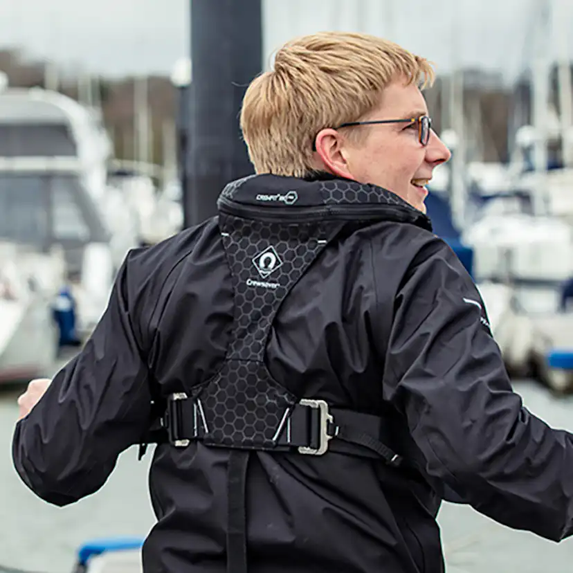 Flytväst Crewsaver Crewfit Auto 180N Pro Sele Svart