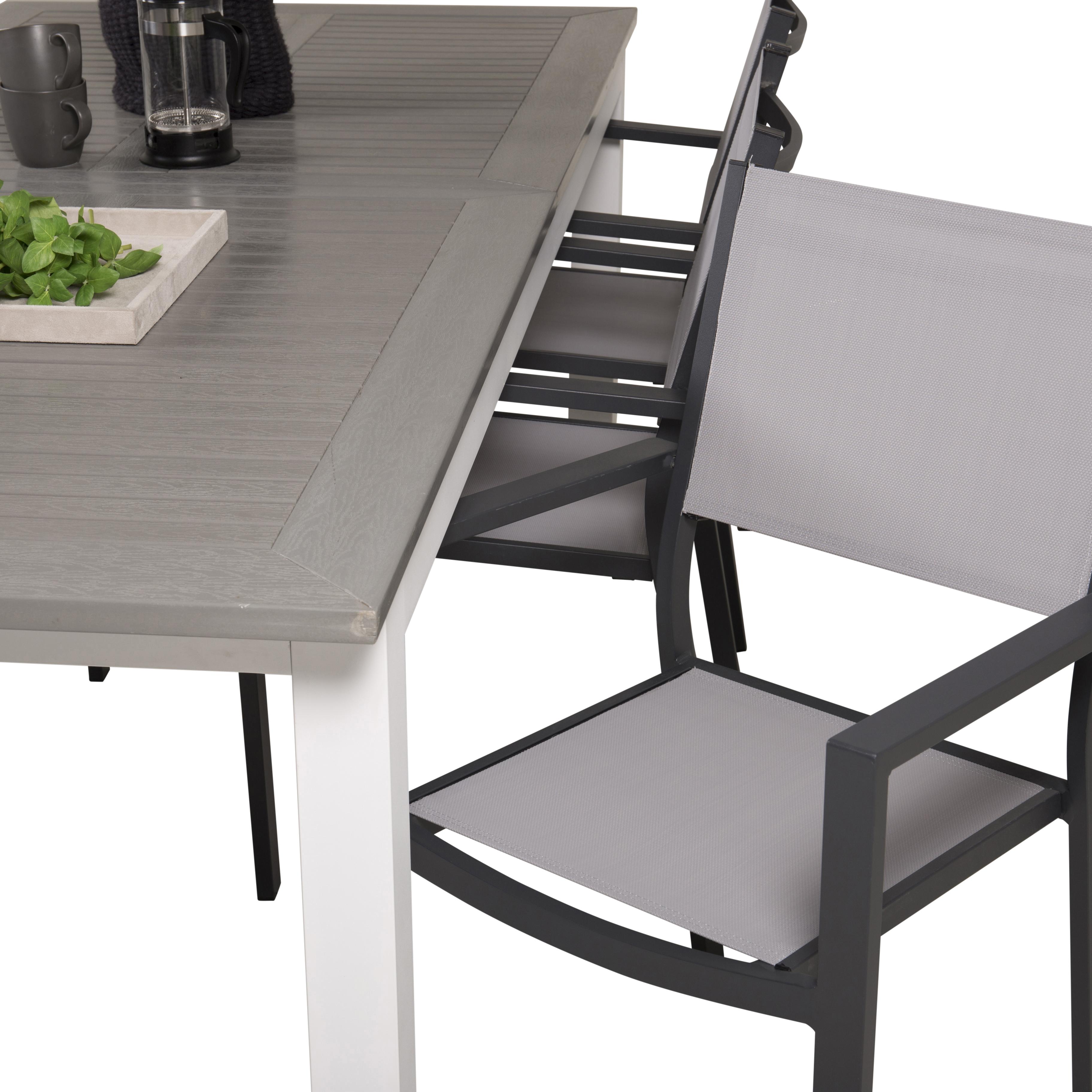Matgrupp Venture Home Aleyna 224/324 med 6 Copacabana Karmstolar