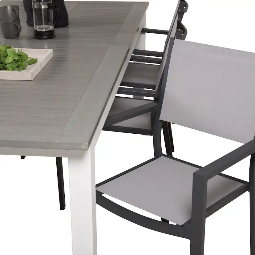 Matgrupp Venture Home Aleyna 224/324 med 6 Copacabana Karmstolar