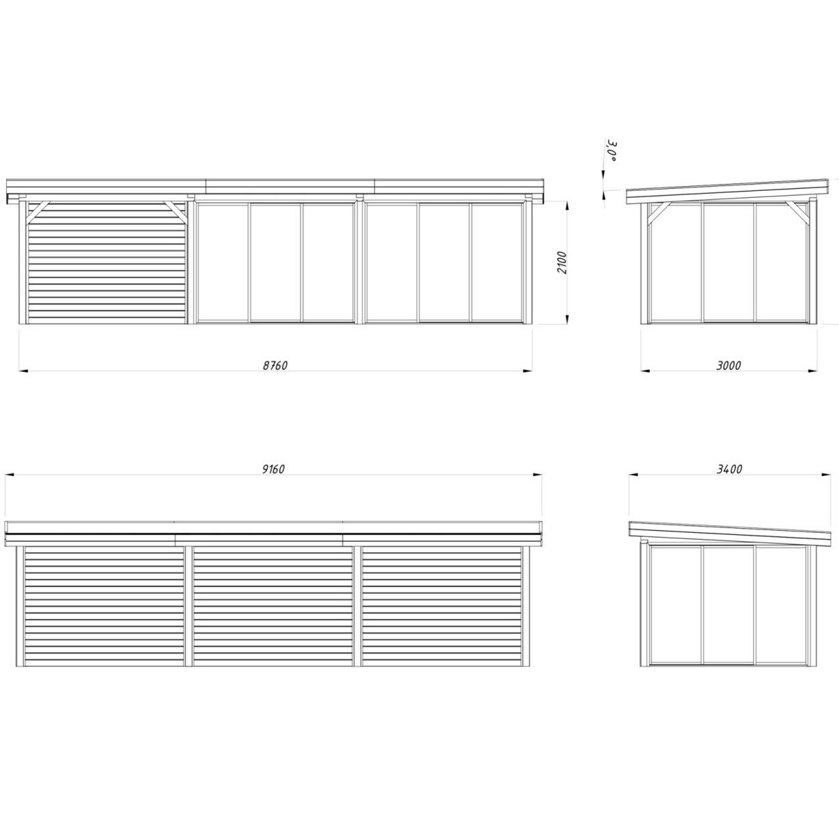 Uterum Palmako Lenna 24,9 m2 Set 418 Slide