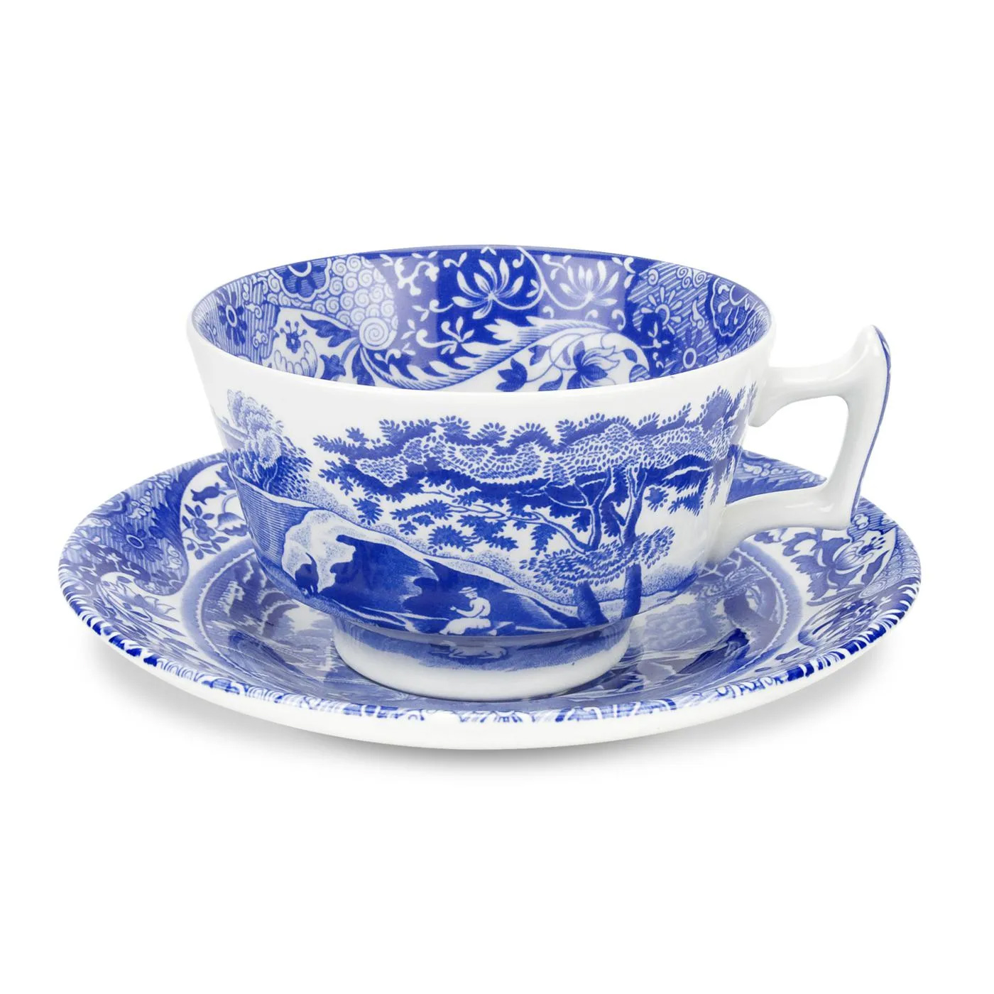 Tekopp Spode Blue Italian med Fat