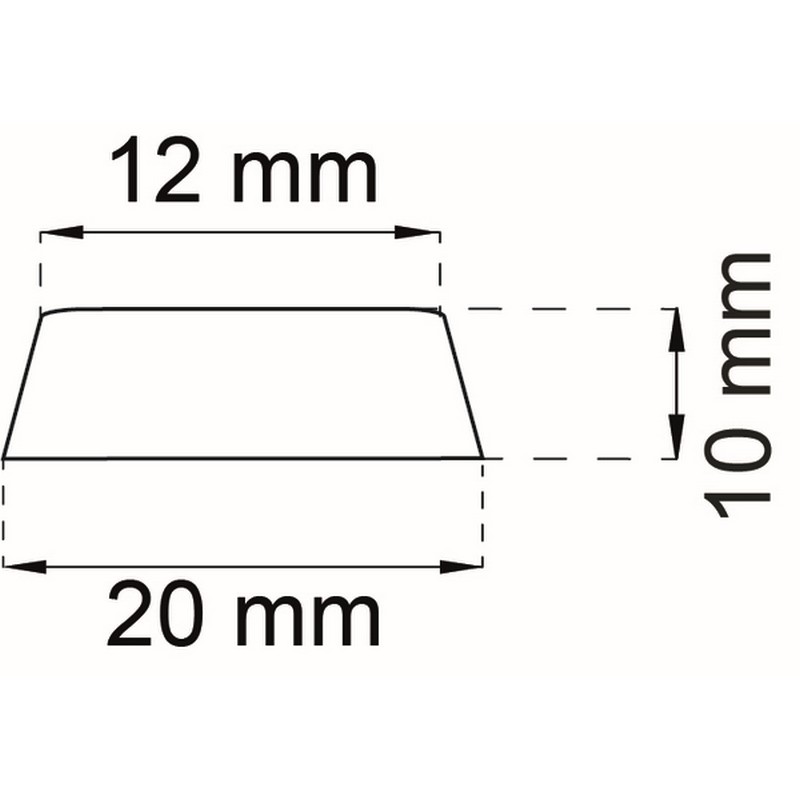 Buffert Habo Vit 20X10mm Vit