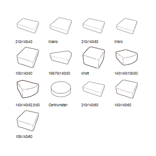 Marksten Benders Labyrint Antik Grå