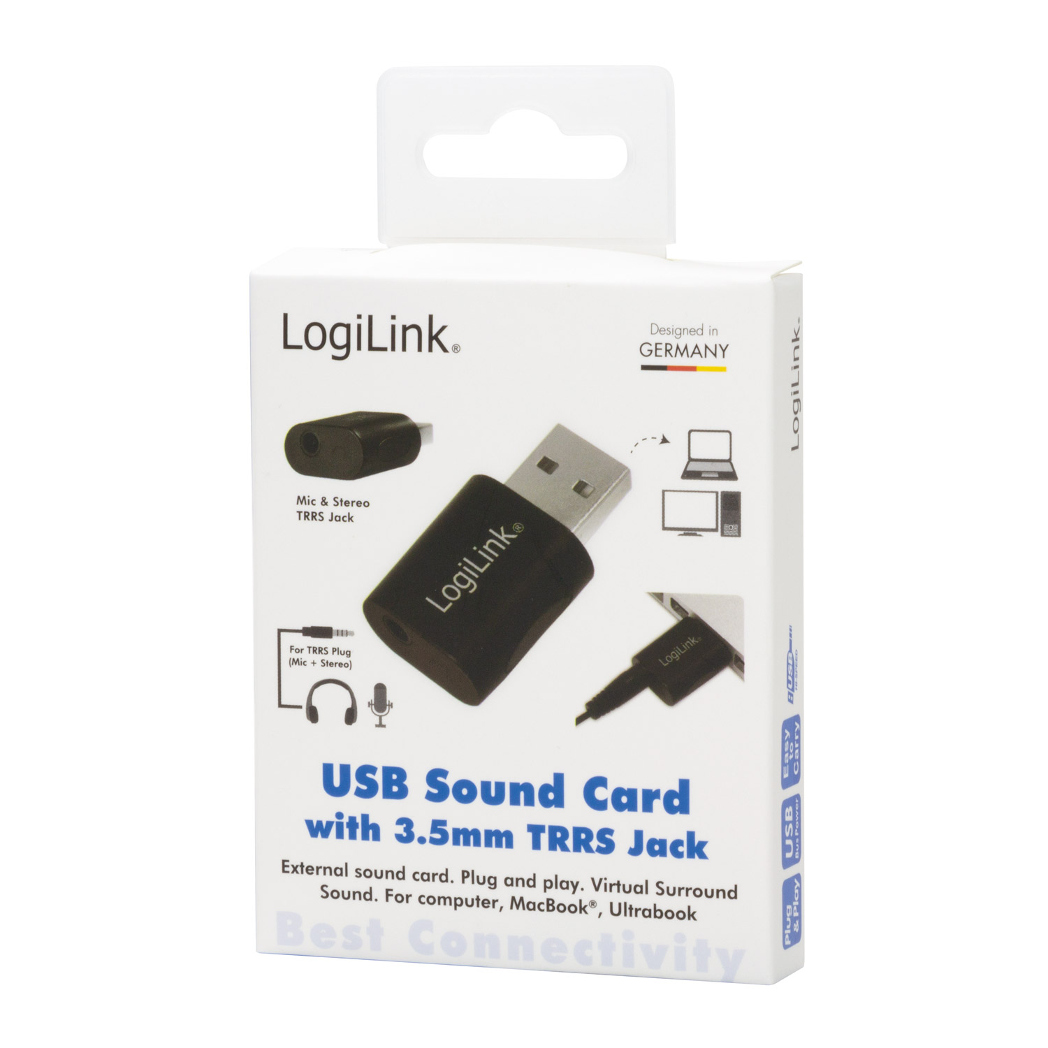 USB-ljudkort LogiLink 3,5mm-uttag
