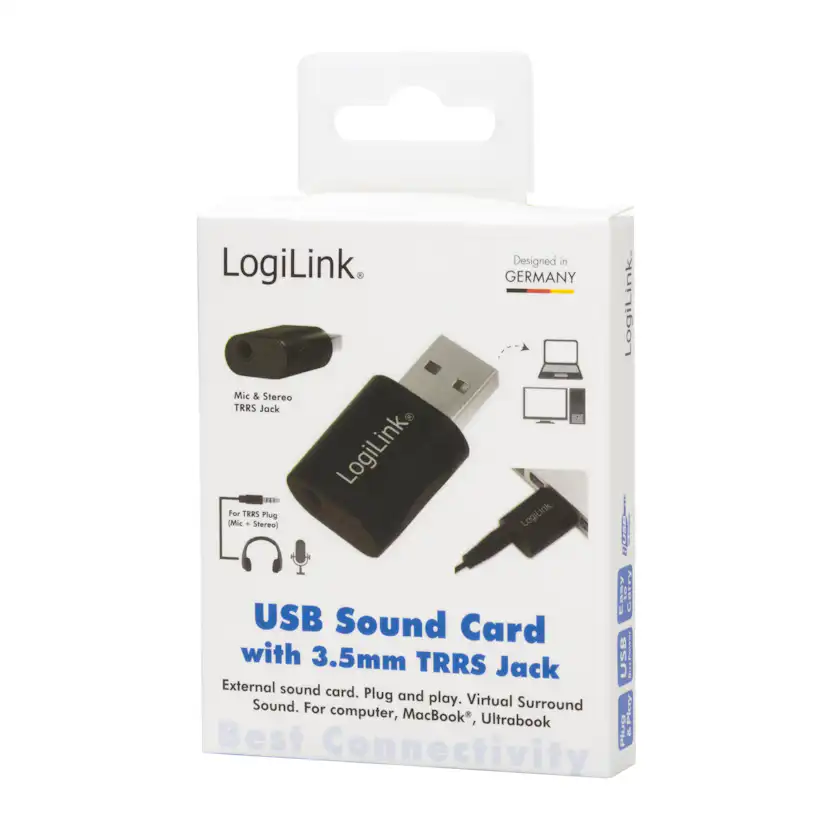 USB-ljudkort LogiLink 3,5mm-uttag
