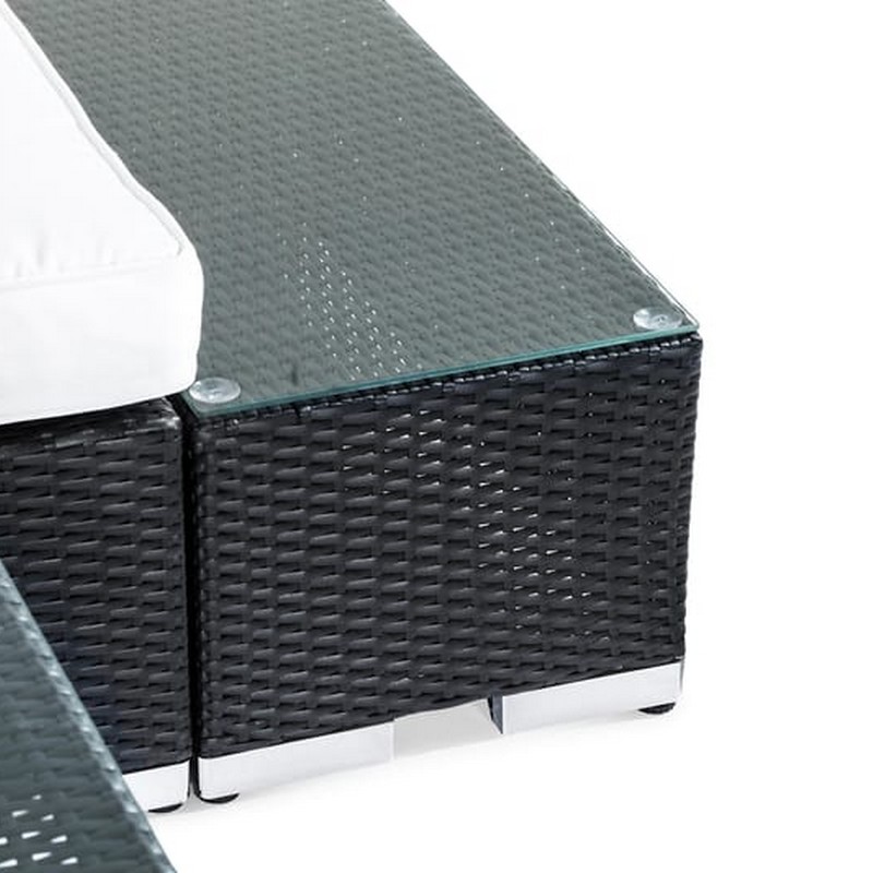 Loungegrupp Comfort Garden Bahamas 2-sits med Avslut och Utebord Utomhus