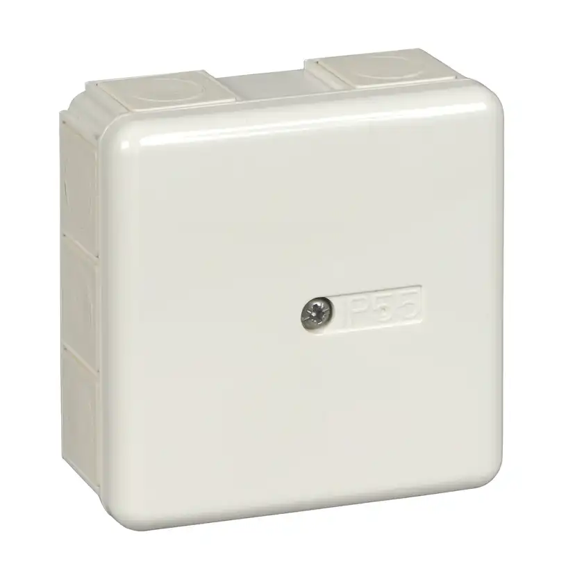 Kopplingsdosa Schneider Electric Mureva Utanpåliggande U56 med skruvfastsatt lock IP55 utan anslutningsplint