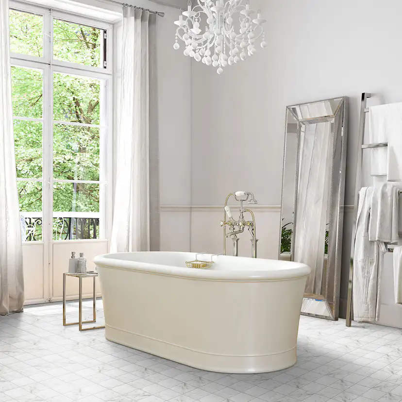 Klinker Coem Ceramiche Marmor B. Carrara Matt Vit 15x15 cm