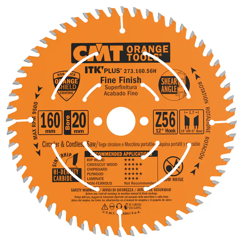 Sågklinga CMT Orange Tools ITK-Plus Kapning Fine cut