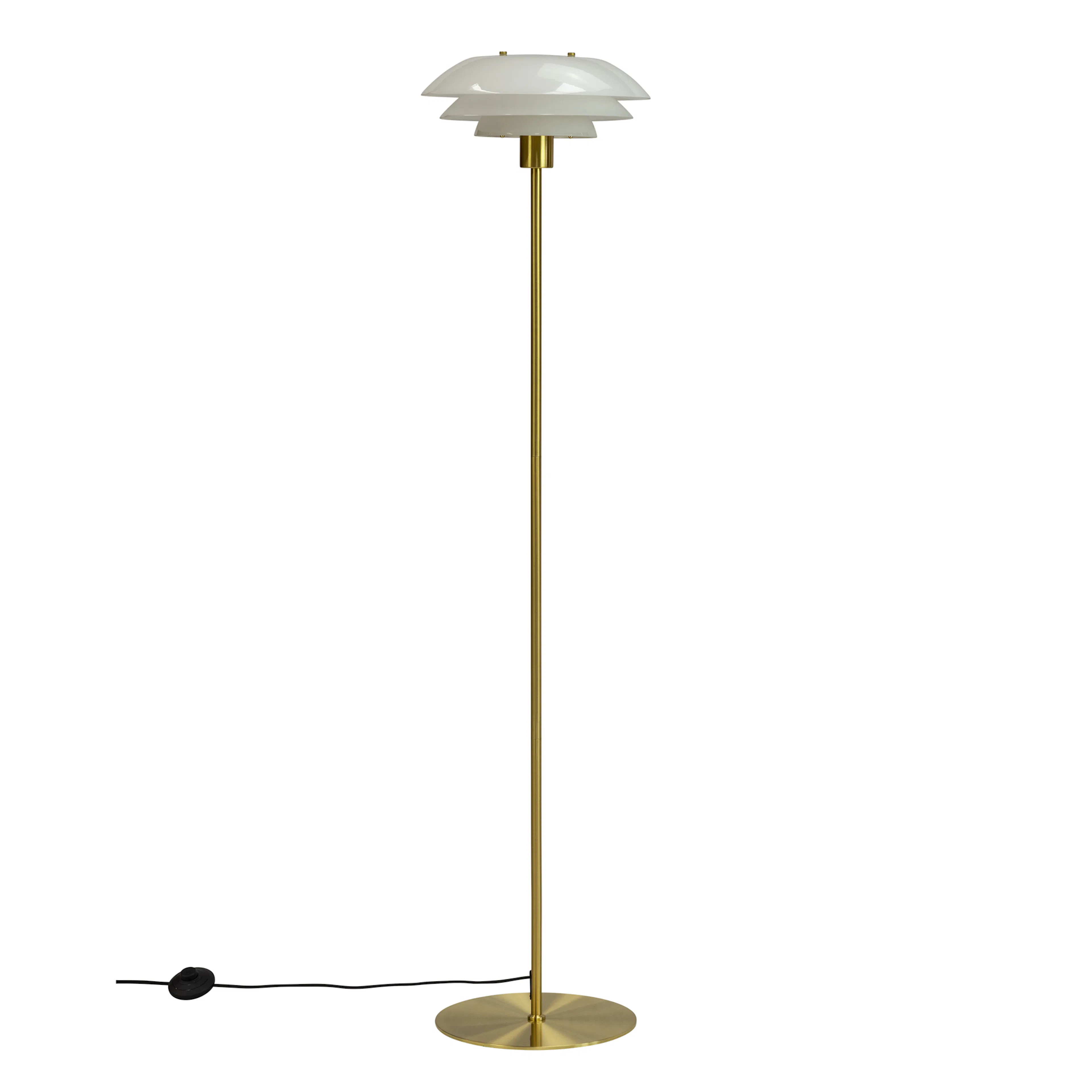 Golvlampa Dyberg Larsen DL31 Opal/Mässing