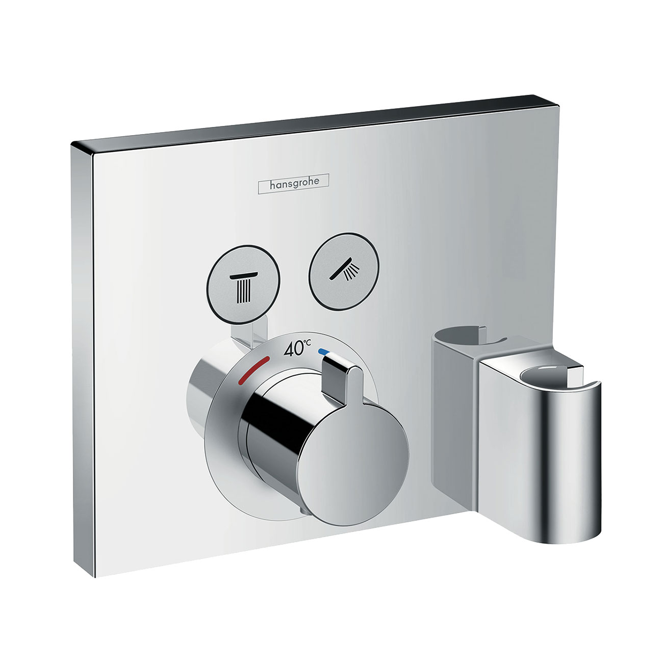 Inbyggnadspaket Dusch Hansgrohe Raindance E Select Takdusch: Vägganslutning
