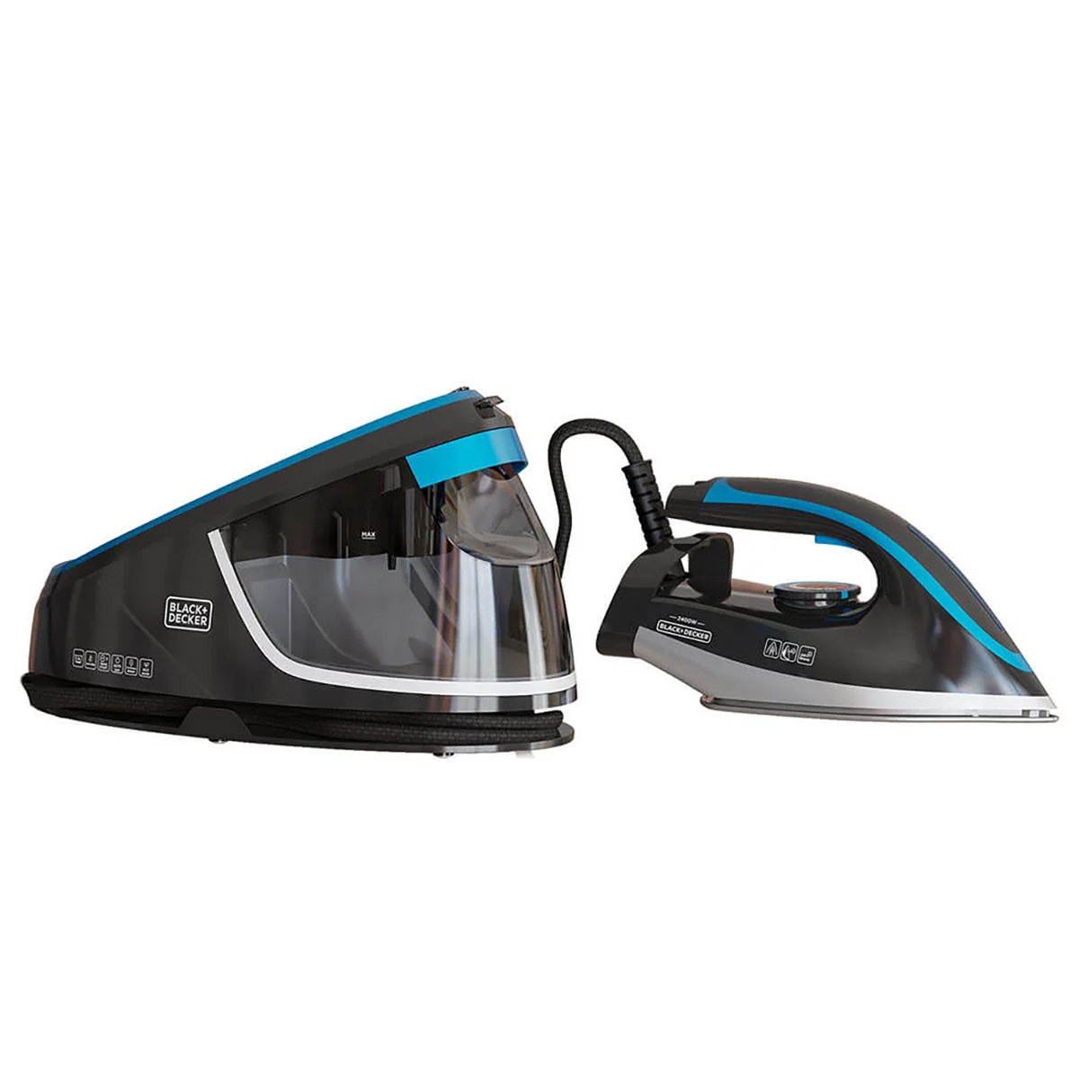Ångstation BLACK+DECKER Elegant 1.5L med Steamer Funktion