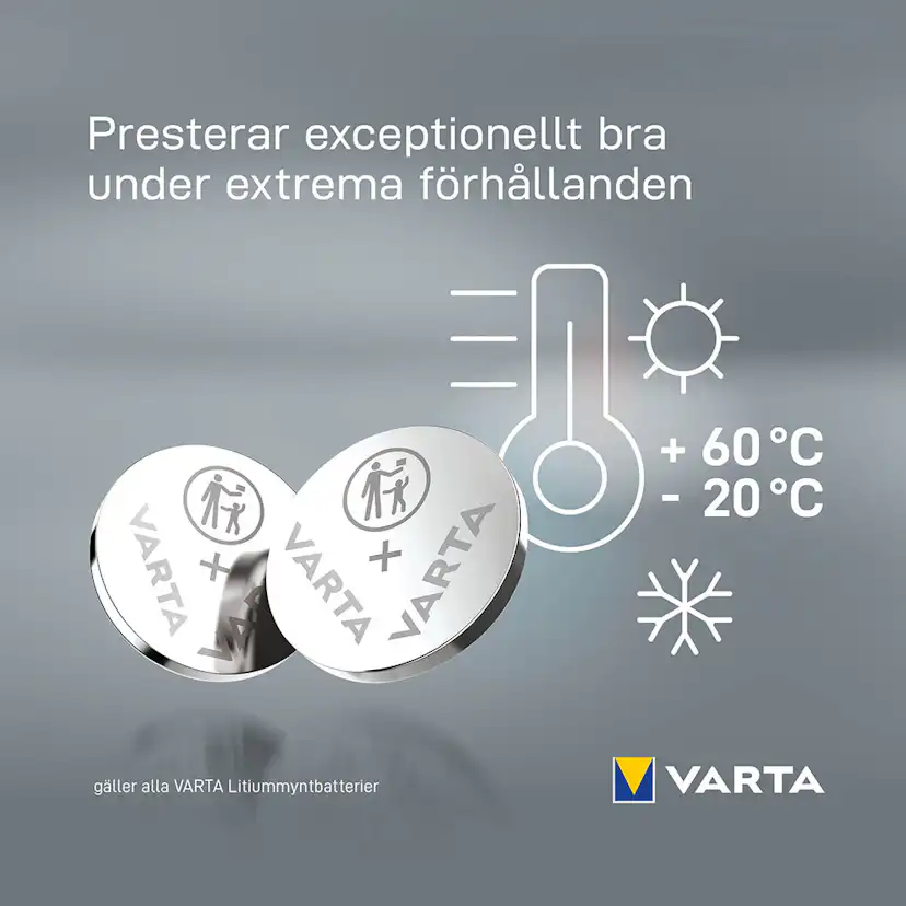 Batteri VARTA Litium CR1616 2-Pack