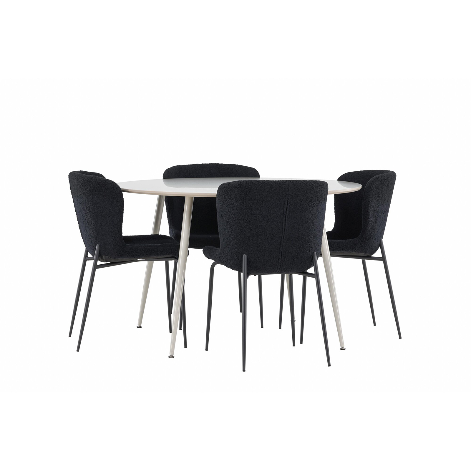 Matgrupp Venture Home Plaza Ø120 med 4 st Modesto Stolar