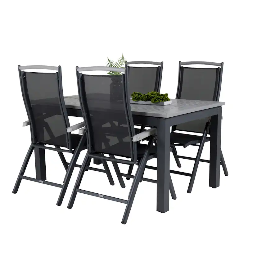 Matgrupp Venture Home Aleyna 160/240 med 4 Stolar