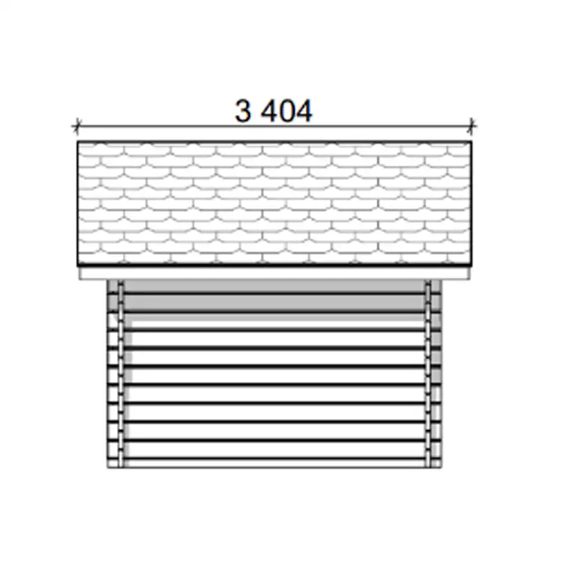 Timmerförråd LP Garden R-S (6m²) Med Springor