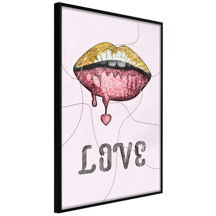 Poster Artgeist Affisch Liquid Lips