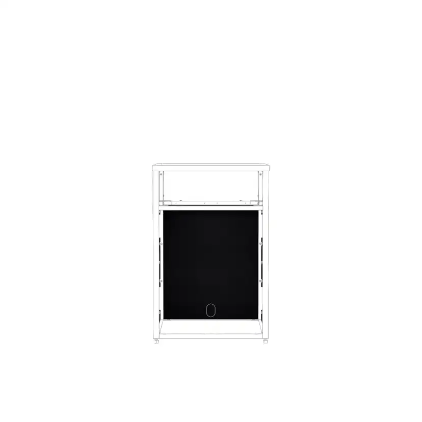 Täcksidor Skotte Kitchen 604 Svart 3-Pack 650 mm Till Utekök