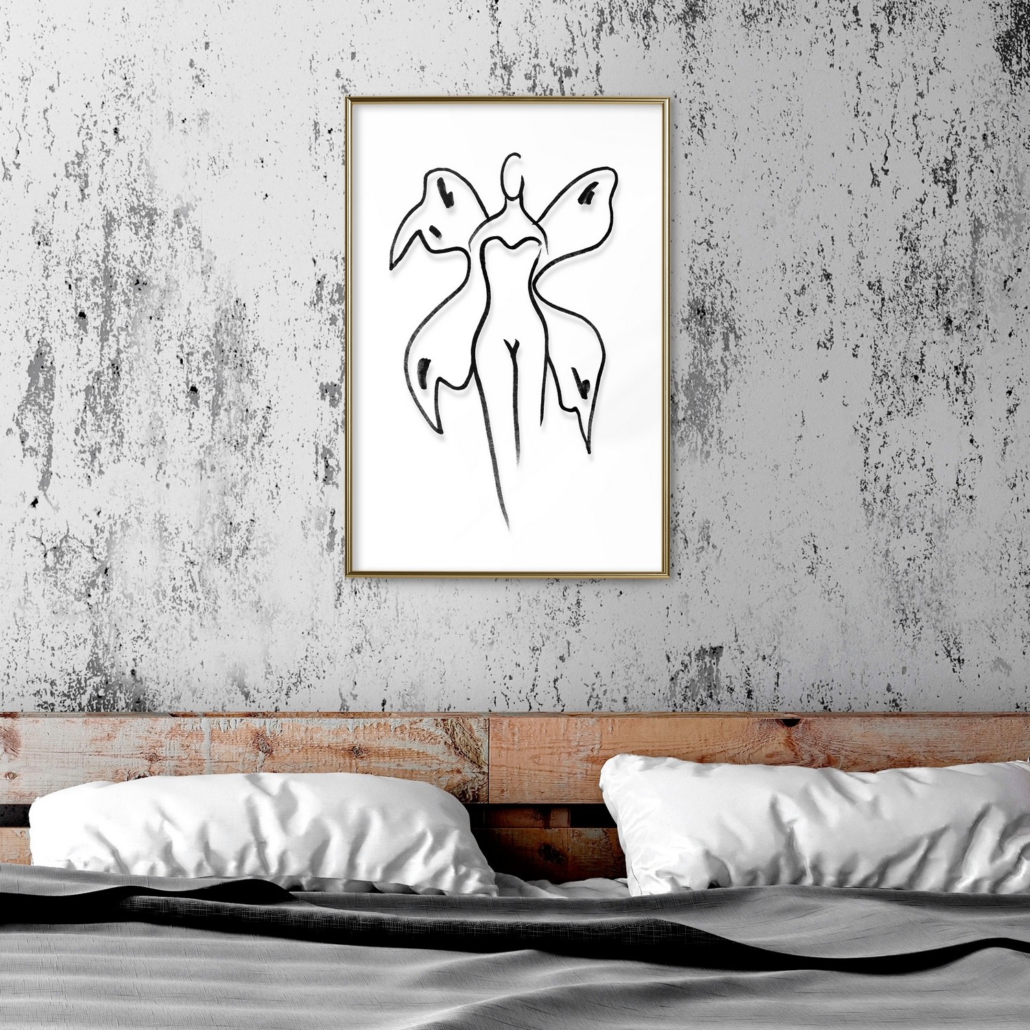 Poster Artgeist Affisch Butterfly Woman