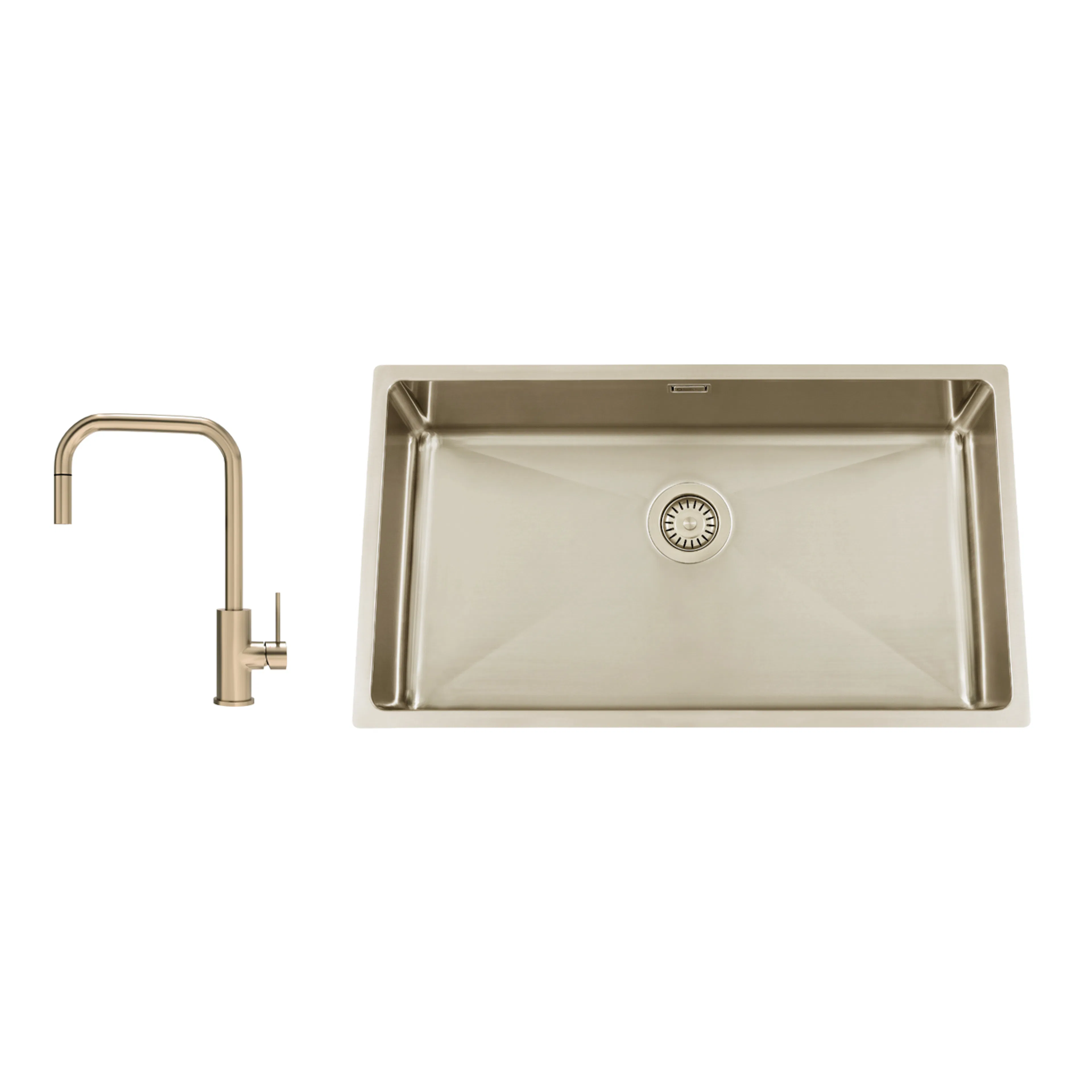 Diskho Nordic Tech Titan 730 X med Köksblandare Steel Accent Square D