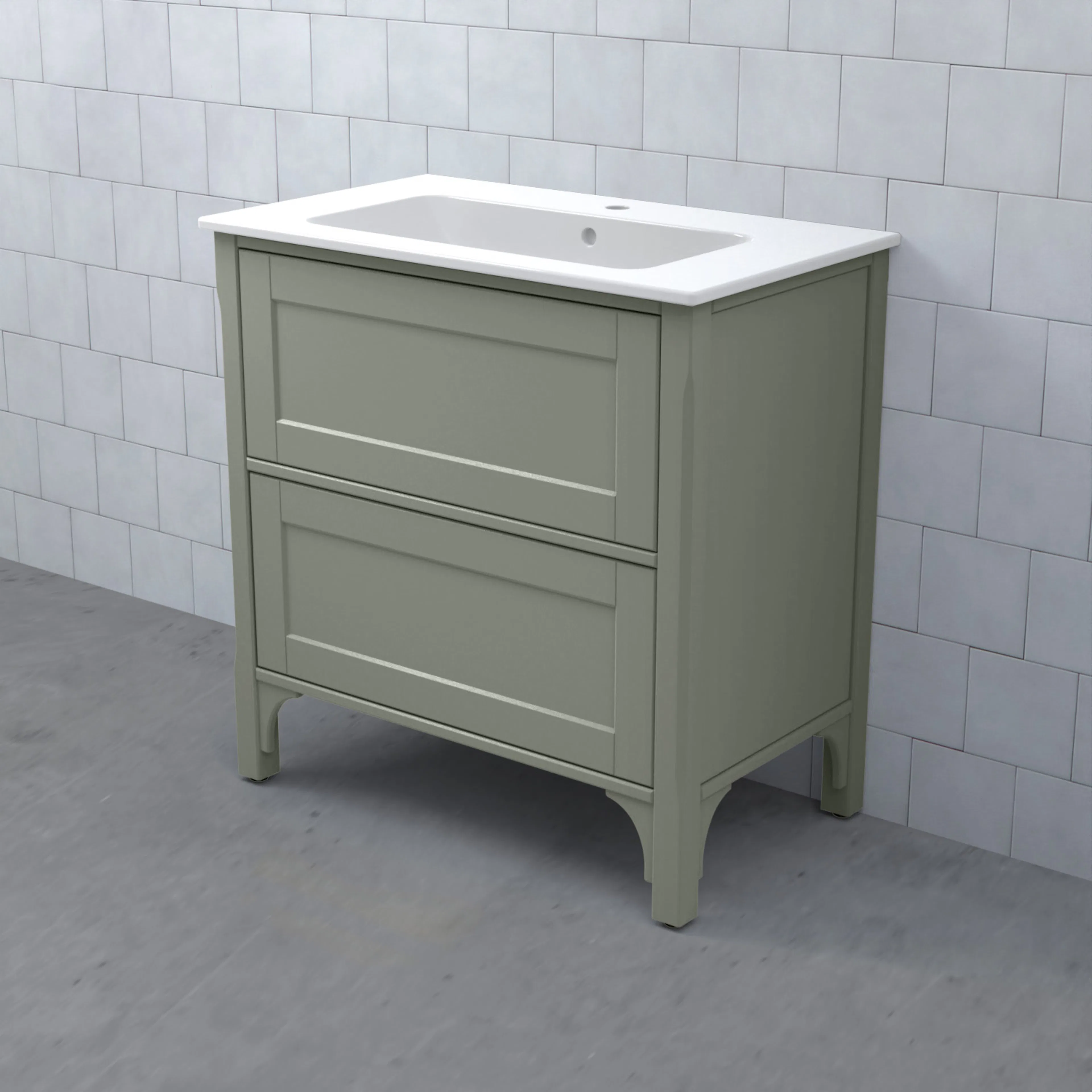 SAGA Kommod 80/49 Dälja Mossgrön BxHXD: 800x830x470 mm, Dälja Mossgrön