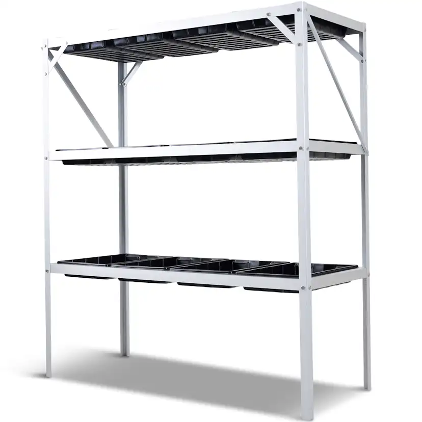 Växthusbord Metalcraft 113cm med planeringslådor