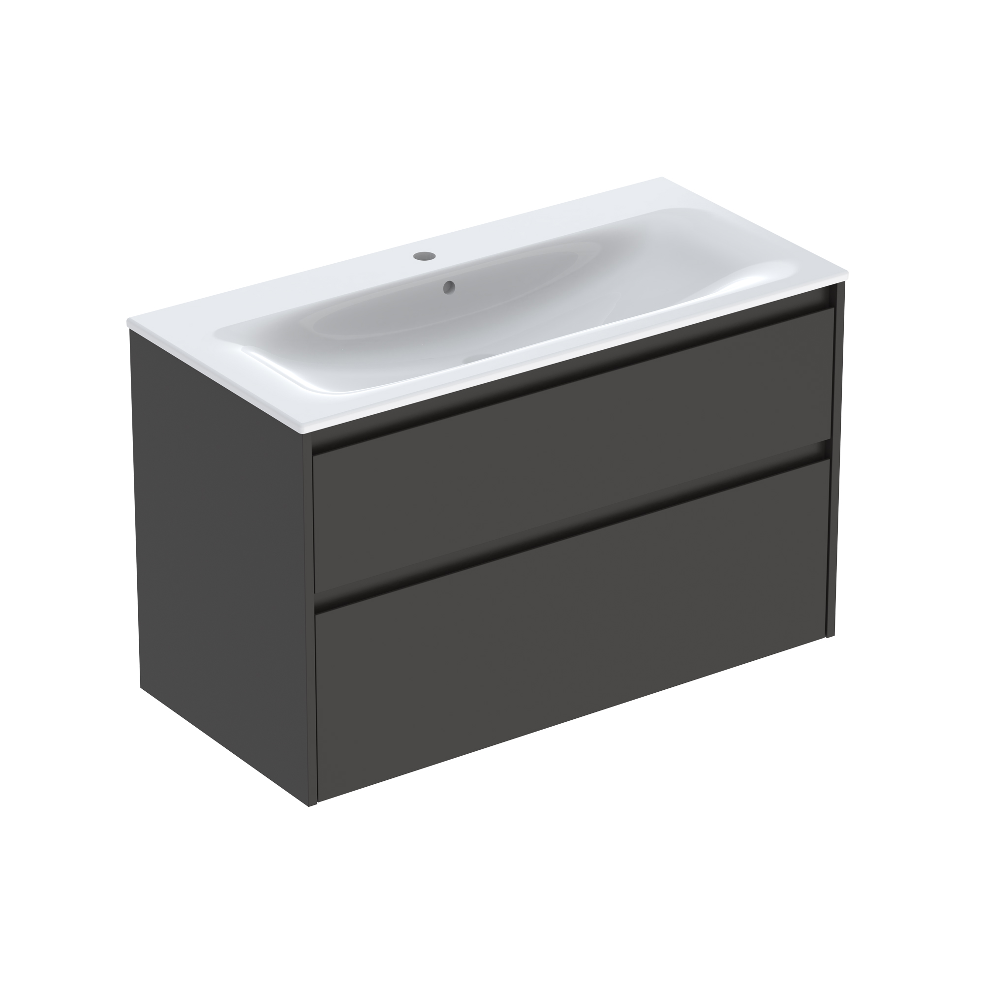 Tvättställsskåp Ifö Sense Modern med Tvättställ Lavagrå; Bredd: 1040 mm