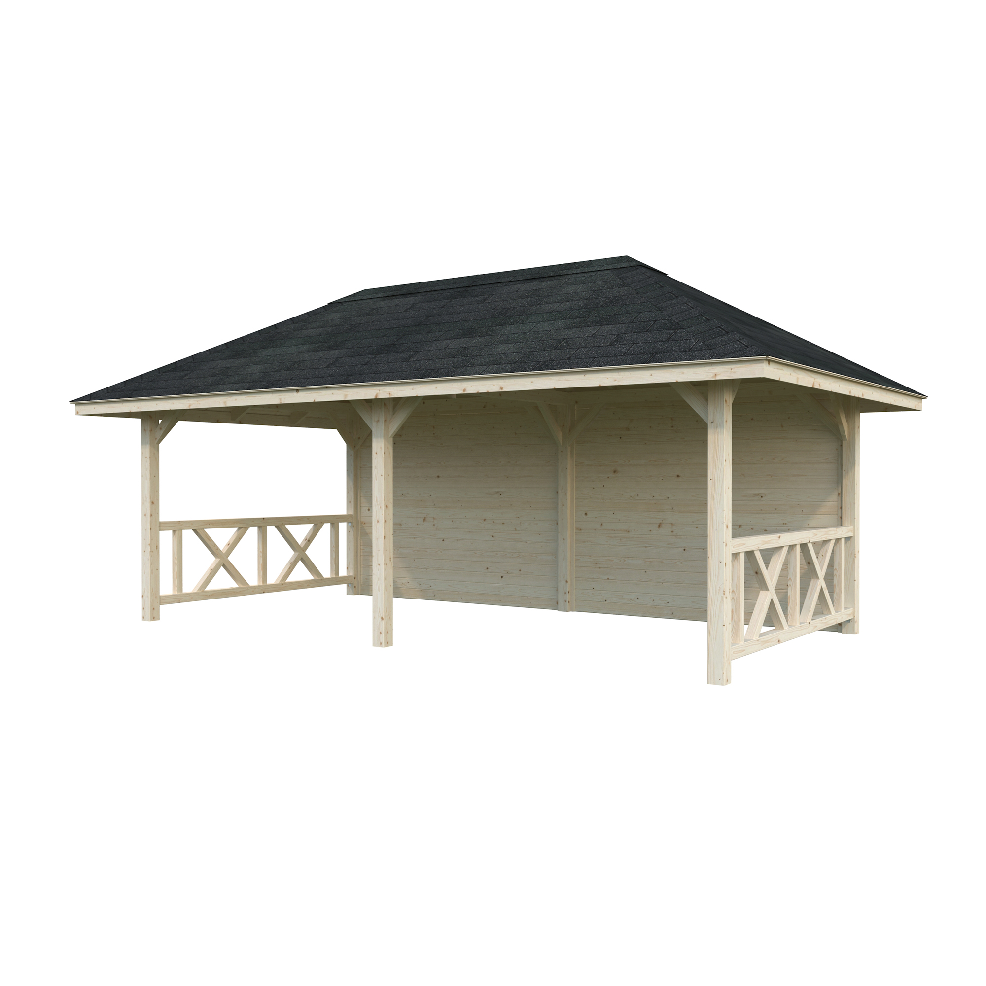 Stuga Palmako Bianca 16,6 m2 Set 2