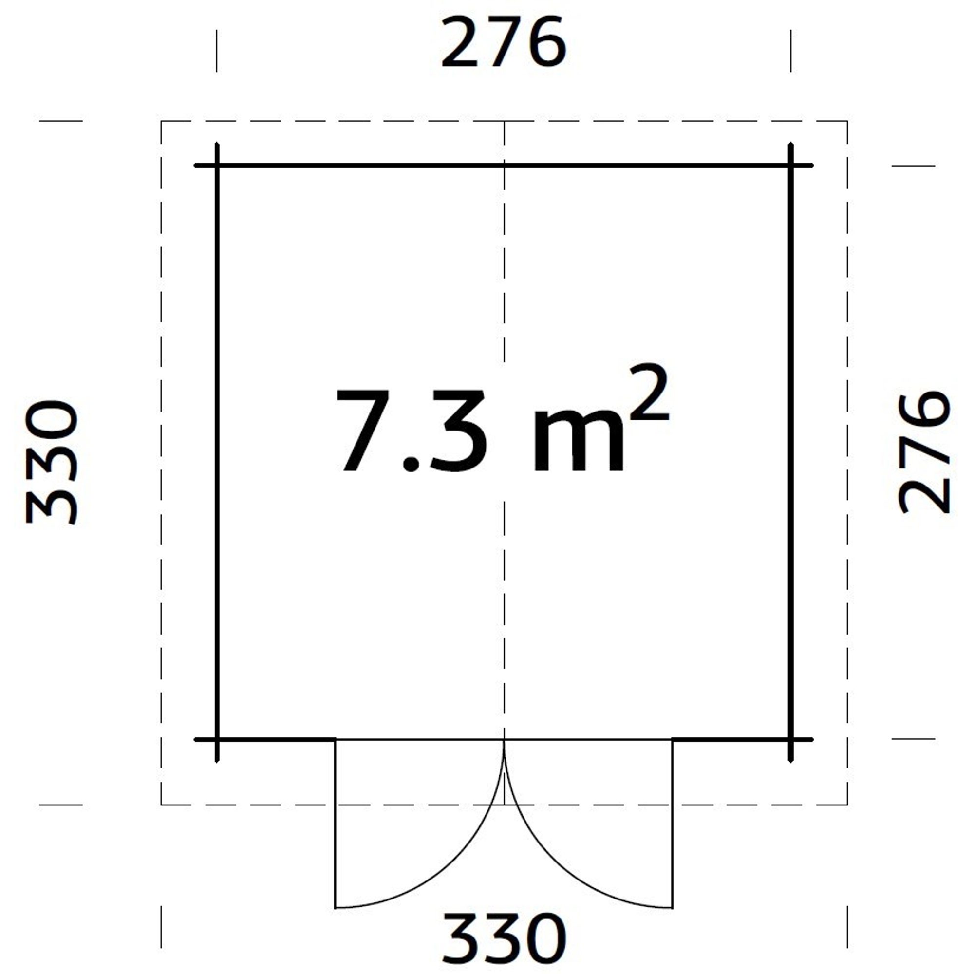 Stuga Palmako Lotta 7,6 m2