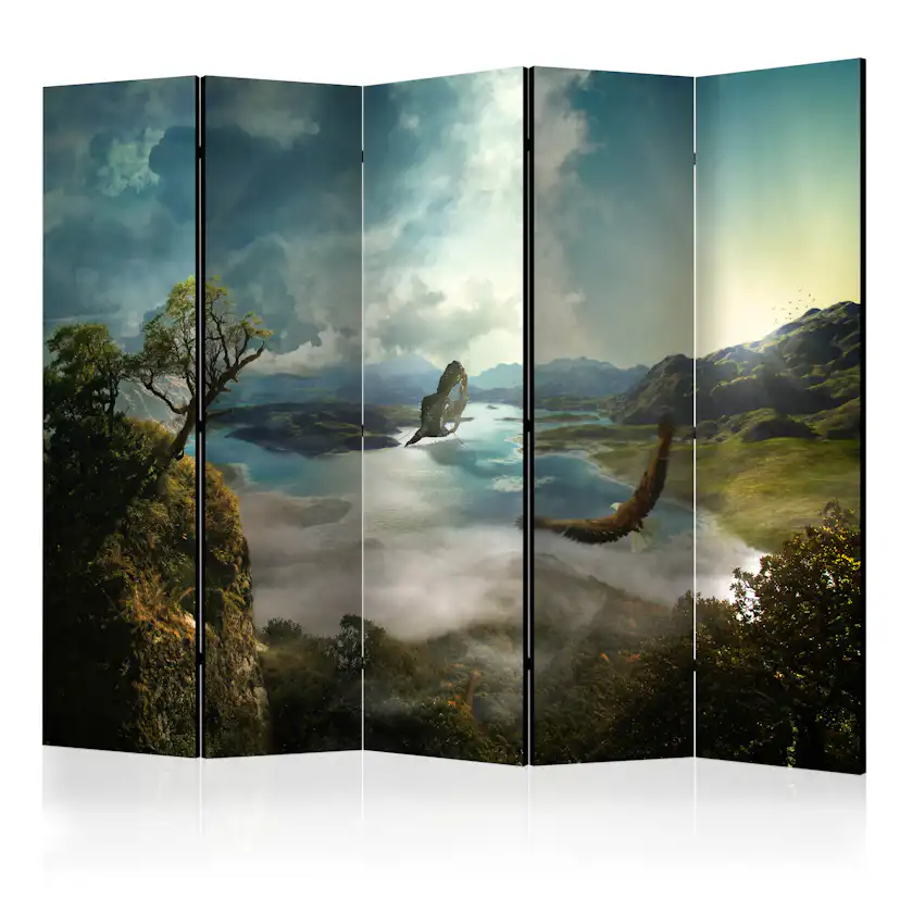 Rumsavdelare Skärmvägg Arkiio Flight over the Lake II 225x172 cm