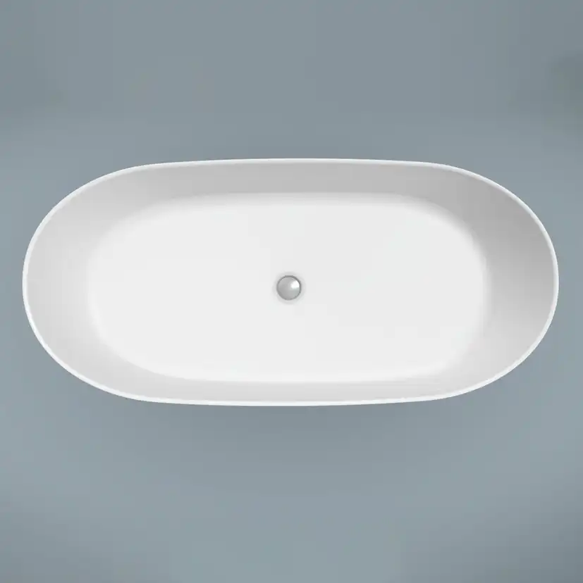 Badkar Bathlife Vila Gjutmarmor 1600 Vit