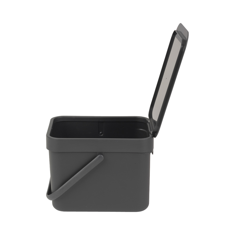 Papperskorg Brabantia SORT & GO 6 L Anthracite Färg: Anthracite, Volym: 6 l