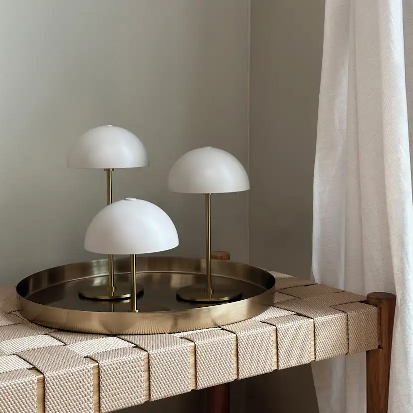 Bordslampa Dyberg Larsen Along Mini 3-pack med Bricka