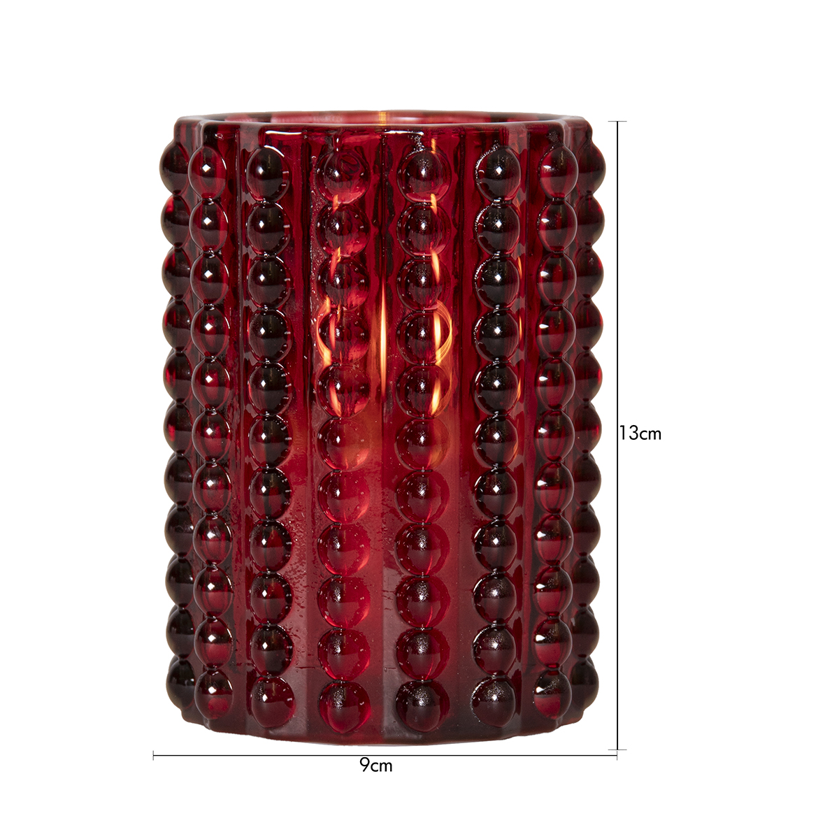 LEDLjus Flamme Dotty 12,5 cm Red Red