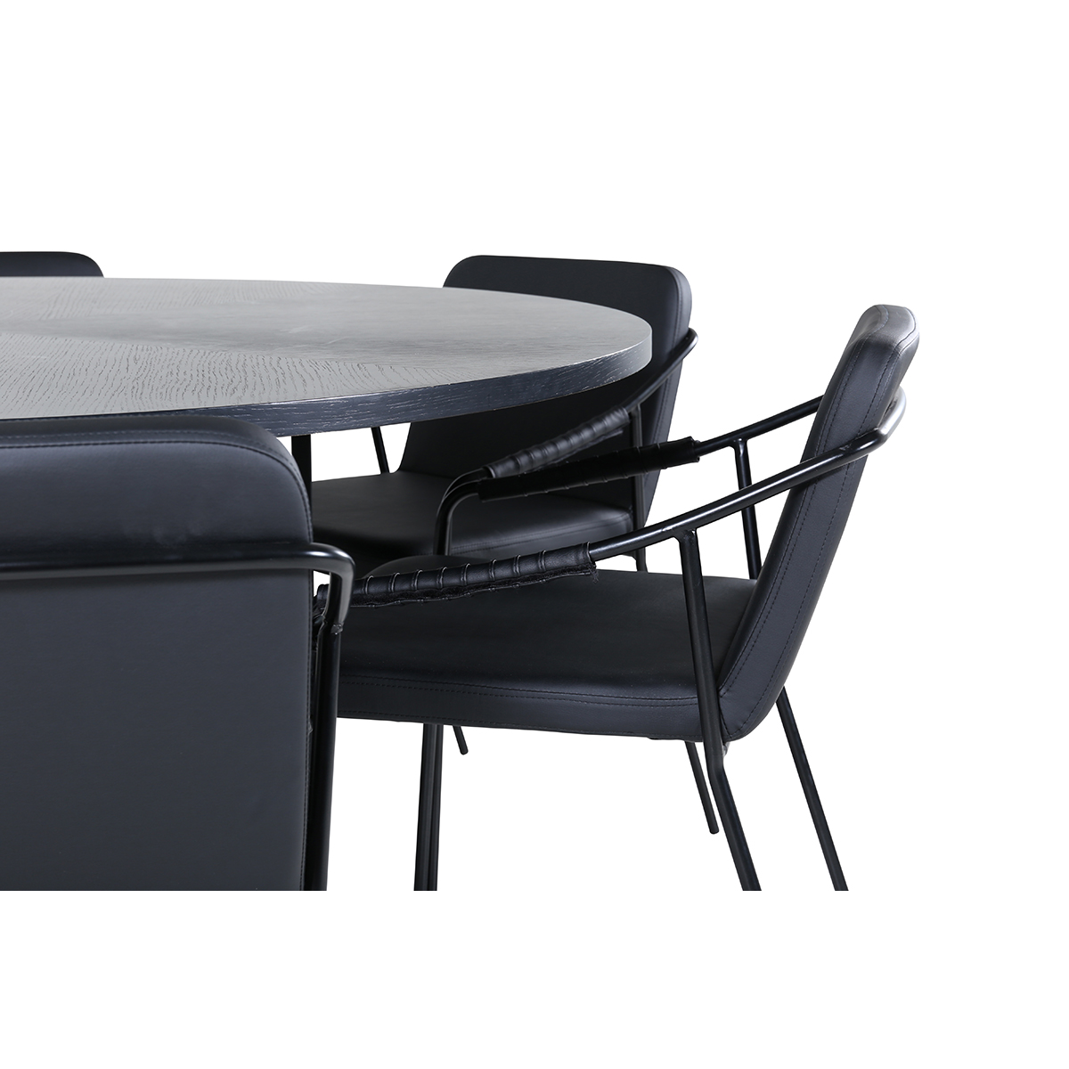 Matgrupp Venture Home Wien med 6 Tjärö Stolar Konstläder