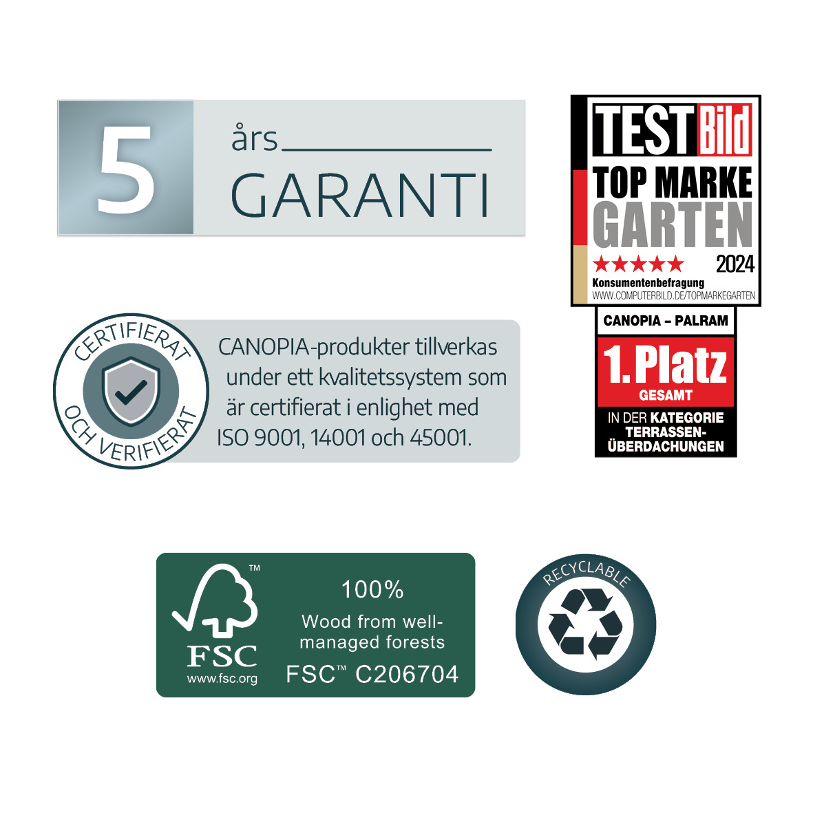 Växthus Canopia by Palram Tylösand 11,9 m²