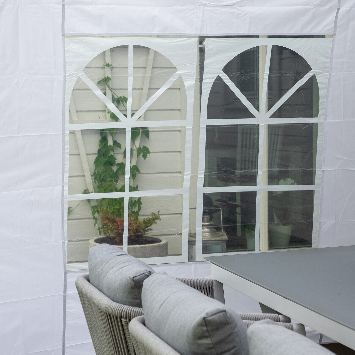 Gazebo Gazebo - white Vit