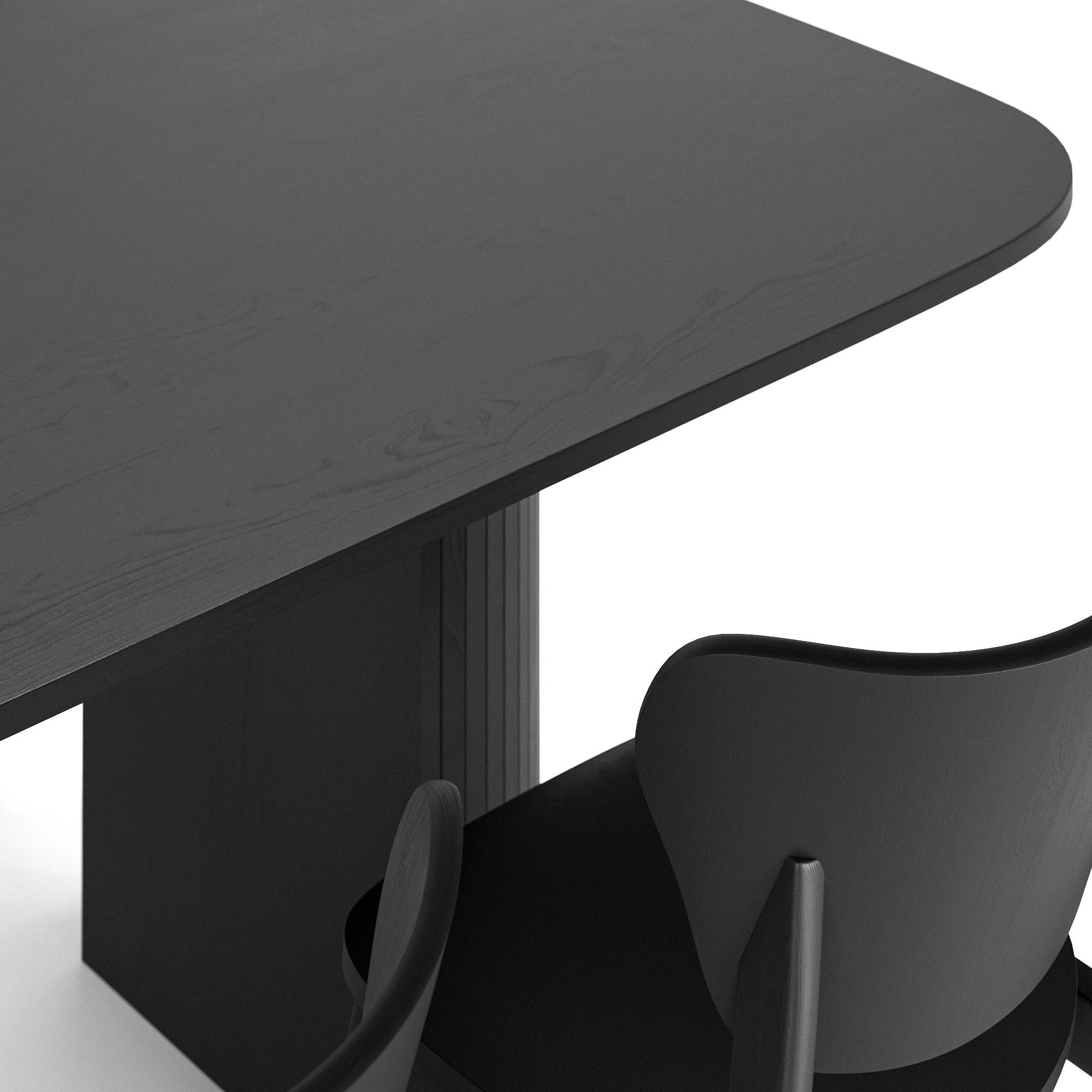 Matgrupp Bark Kopparbo Rektangulärt Matbord 240 cm med 6 Matstol Jerup