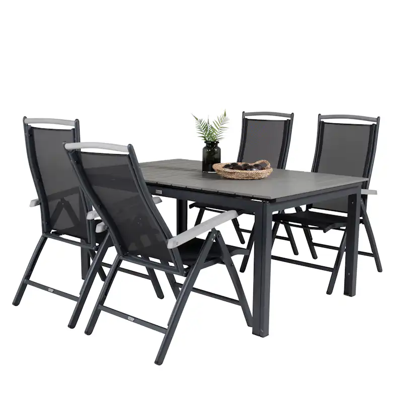 Matgrupp Venture Home Lova 160/240 med 4 Aleyna Stolar