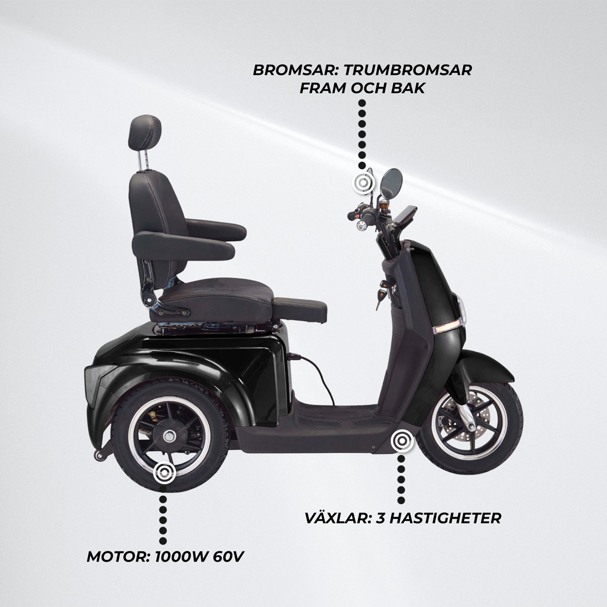 Promenadscooter Arvo P700