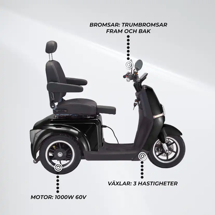 Promenadscooter Arvo P700