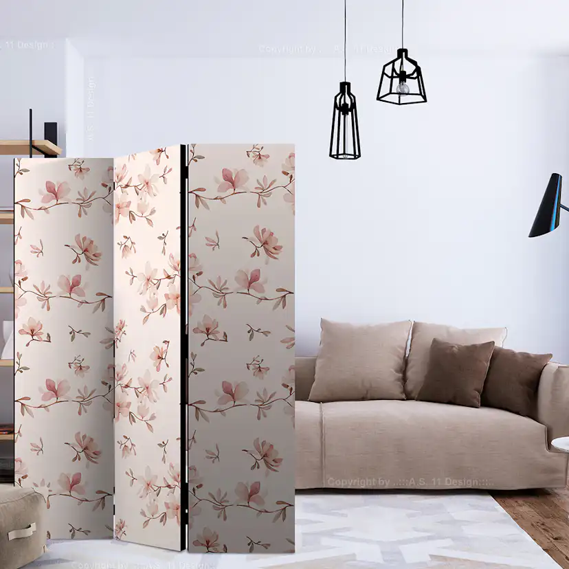 Rumsavdelare Skärmvägg Arkiio Magnolia Twigs 135x172 cm