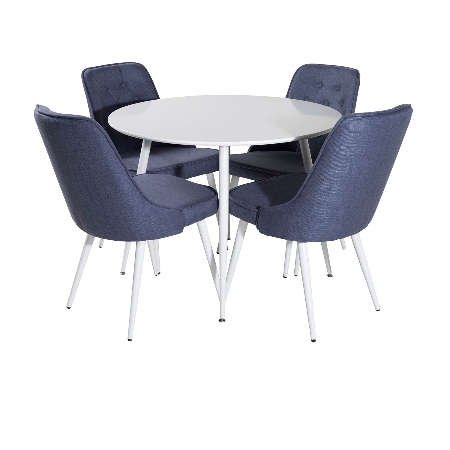 Matgrupp Venture Home Plake med 4 Vera Stolar Polyestertyg Runt