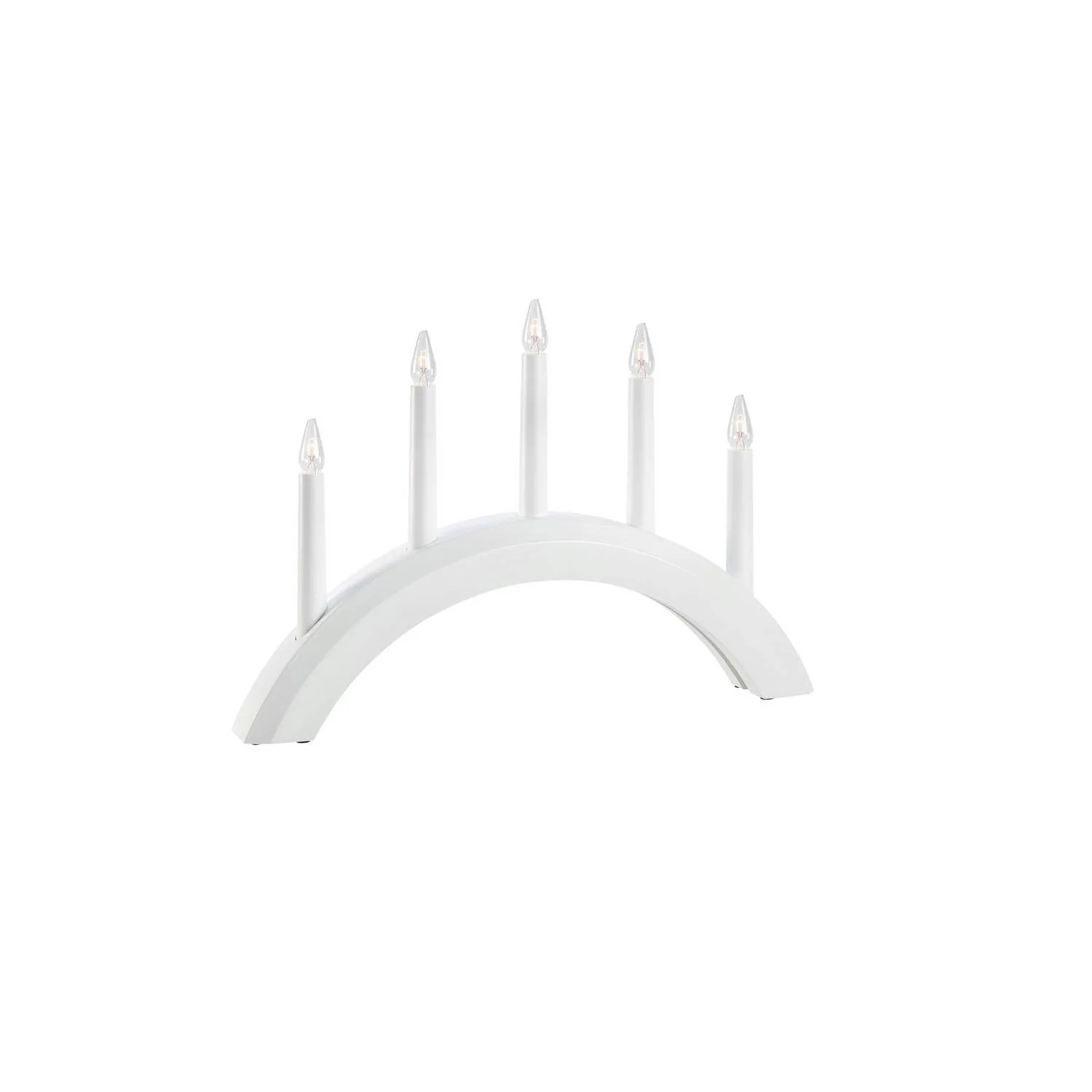 AVENTO Ljusstake 5L Vit Vit