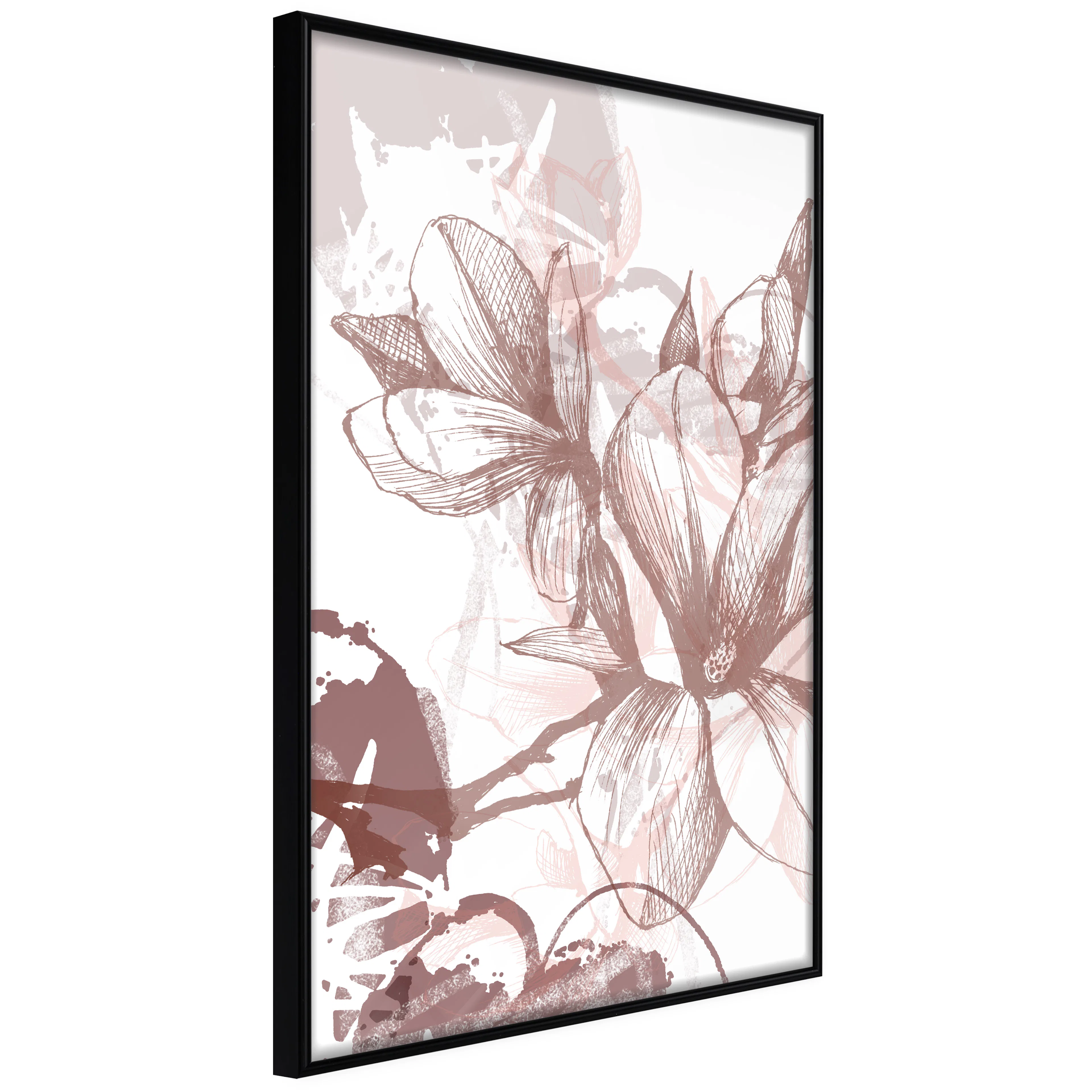 Affisch - Magnolias World [Poster] 20x30 Svart ram, 20x30 cm