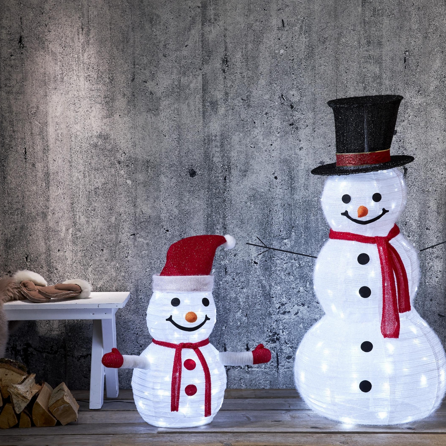 Dekorationsbelysning Star Trading Tecidy Outdoor Snowman 120 cm